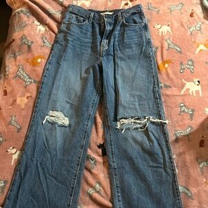 High waisted straight leg jeans!